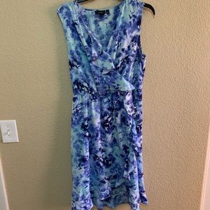 Blue floral dress